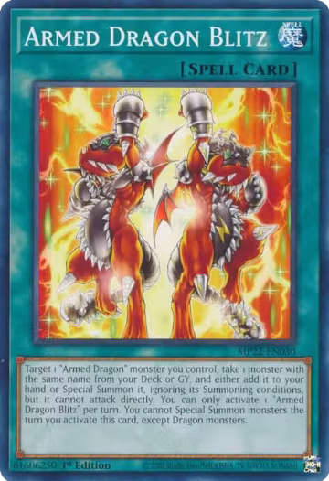 Armed Dragon Blitz (MP22-EN030), 2022 Tin of the Pharaoh's Gods — Yu-Gi-Oh! card price