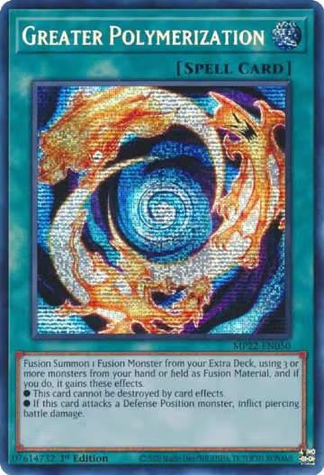 Greater Polymerization (MP22-EN050), 2022 Tin of the Pharaoh's Gods — Yu-Gi-Oh! card price