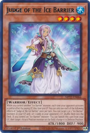 Judge of the Ice Barrier (MP22-EN066), 2022 Tin of the Pharaoh's Gods — Yu-Gi-Oh! card price