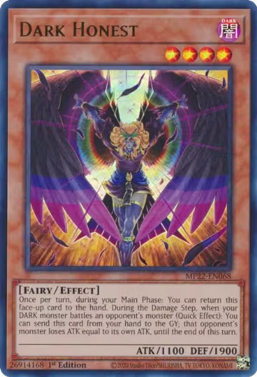 Dark Honest (MP22-EN068), 2022 Tin of the Pharaoh's Gods — Yu-Gi-Oh! card price