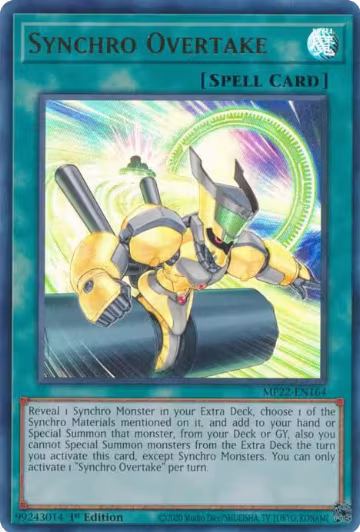 Synchro Overtake (MP22-EN164), 2022 Tin of the Pharaoh's Gods — Yu-Gi-Oh! card price