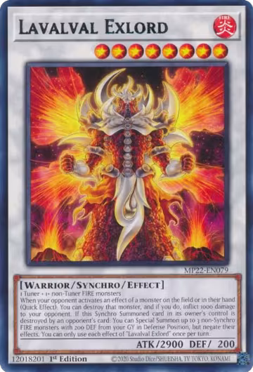 Lavalval Exlord (MP22-EN079), 2022 Tin of the Pharaoh's Gods — Yu-Gi-Oh! card price