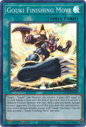 Gouki Finishing Move (MP22-EN185), 2022 Tin of the Pharaoh's Gods — Yu-Gi-Oh! card price