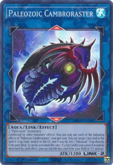 Paleozoic Cambroraster (MP22-EN088), 2022 Tin of the Pharaoh's Gods — Yu-Gi-Oh! card price