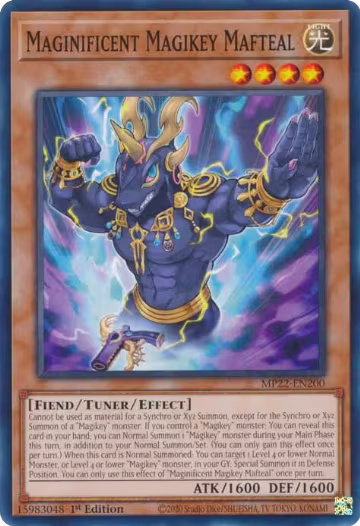 Maginificent Magikey Mafteal (MP22-EN200), 2022 Tin of the Pharaoh's Gods — Yu-Gi-Oh! card price