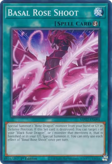 Basal Rose Shoot (MP22-EN094), 2022 Tin of the Pharaoh's Gods — Yu-Gi-Oh! card price