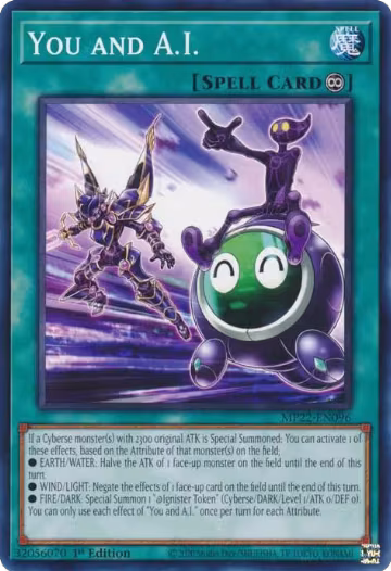 You and A.I. (MP22-EN096), 2022 Tin of the Pharaoh's Gods — Yu-Gi-Oh! card price