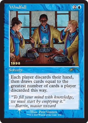Windfall (6), 30th Anniversary Promos — Magic card price