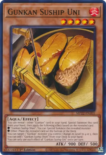 Gunkan Suship Uni (MP22-EN201), 2022 Tin of the Pharaoh's Gods — Yu-Gi-Oh! card price