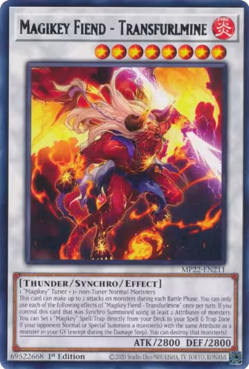 Magikey Fiend - Transfurlmine (MP22-EN211), 2022 Tin of the Pharaoh's Gods — Yu-Gi-Oh! card price