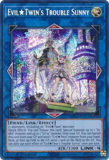 Evil Twin's Trouble Sunny (MP22-EN216), 2022 Tin of the Pharaoh's Gods — Yu-Gi-Oh! card price