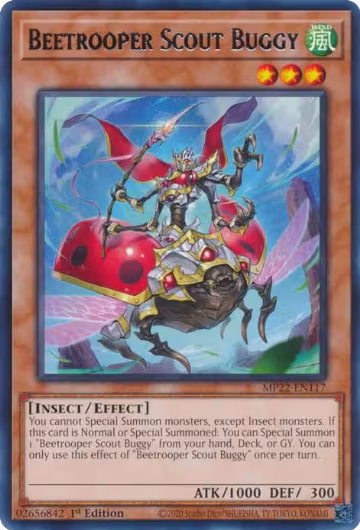 Beetrooper Scout Buggy (MP22-EN117), 2022 Tin of the Pharaoh's Gods — Yu-Gi-Oh! card price