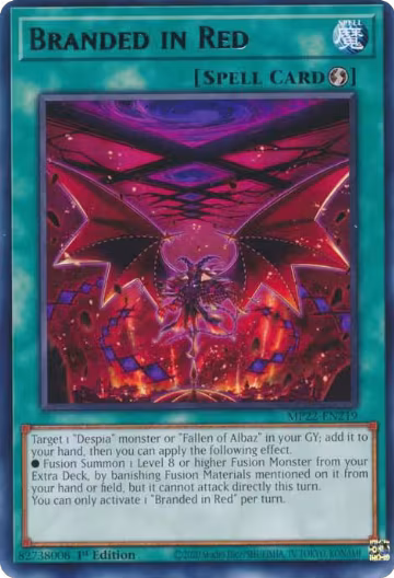 Branded in Red (MP22-EN219), 2022 Tin of the Pharaoh's Gods — Yu-Gi-Oh! card price