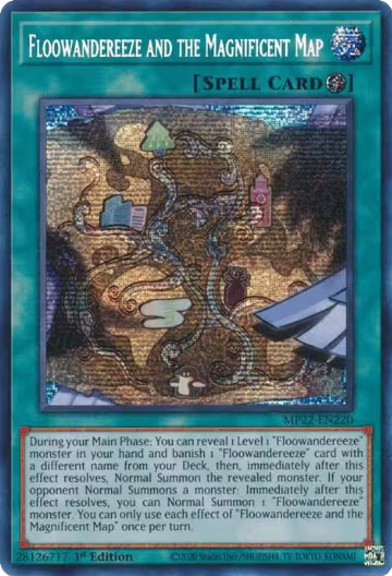 Floowandereeze and the Magnificent Map (MP22-EN220), 2022 Tin of the Pharaoh's Gods — Yu-Gi-Oh! card price