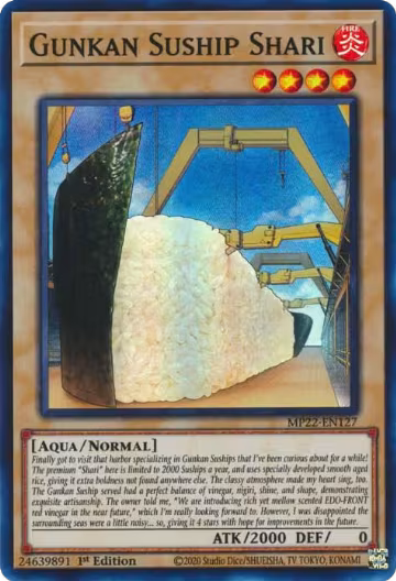 Gunkan Suship Shari (MP22-EN127), 2022 Tin of the Pharaoh's Gods — Yu-Gi-Oh! card price
