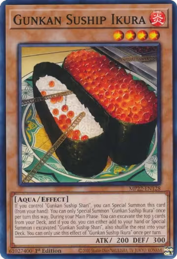 Gunkan Suship Ikura (MP22-EN128), 2022 Tin of the Pharaoh's Gods — Yu-Gi-Oh! card price