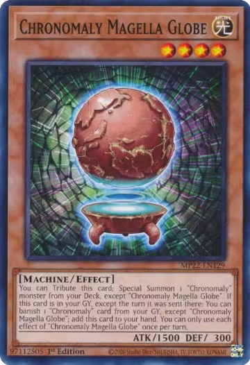 Chronomaly Magella Globe (MP22-EN129), 2022 Tin of the Pharaoh's Gods — Yu-Gi-Oh! card price