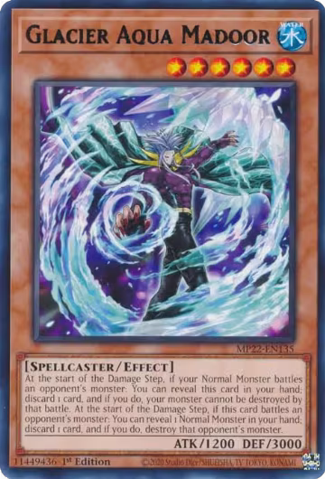 Glacier Aqua Madoor (MP22-EN135), 2022 Tin of the Pharaoh's Gods — Yu-Gi-Oh! card price
