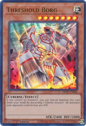 Threshold Borg (MP22-EN246), 2022 Tin of the Pharaoh's Gods — Yu-Gi-Oh! card price