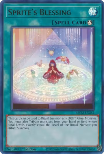 Sprite's Blessing (MP22-EN252), 2022 Tin of the Pharaoh's Gods — Yu-Gi-Oh! card price
