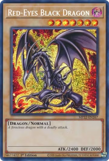 Red-Eyes Black Dragon (MP22-EN267), 2022 Tin of the Pharaoh's Gods — Yu-Gi-Oh! card price