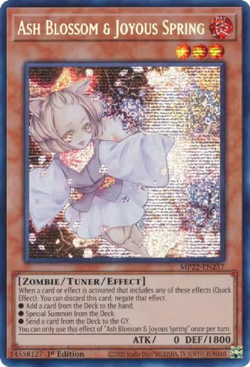 Ash Blossom & Joyous Spring (MP22-EN257), 2022 Tin of the Pharaoh's Gods — Yu-Gi-Oh! card price