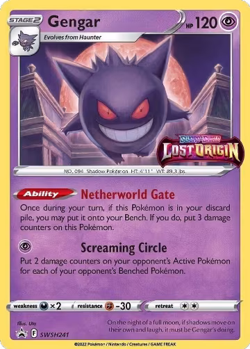 Gengar - SWSH241 (Prerelease) (SWSH241), Sword & Shield Promo Cards — Pokémon card price