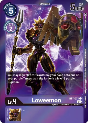 Loweemon (Event Pack 3) (BT7-071 C), Next Adventure — Digimon card price