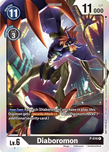 Diaboromon - P-016 (Event Pack 3) (P-016 P), Digimon Promotion Cards — Digimon card price