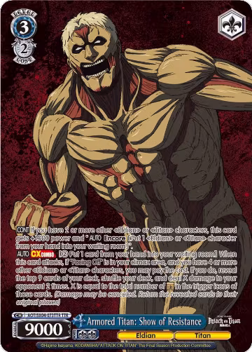Armored Titan: Show of Resistance (TTR) (AOT/SX04-073TTR TTR) — card price