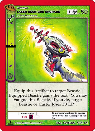 Laser Beam Gun Upgrade (053/165), First Edition Spoiler Pack — MetaZoo card price