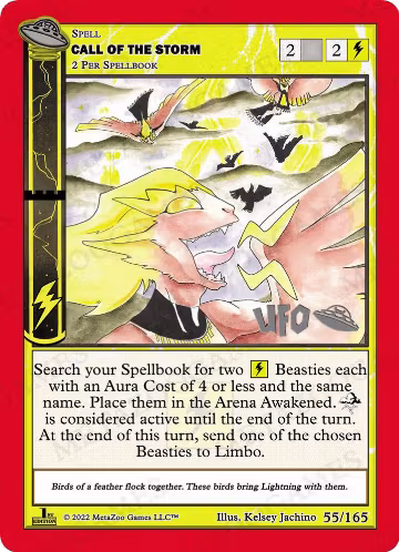 Call of the Storm (055/165), First Edition Spoiler Pack — MetaZoo card price