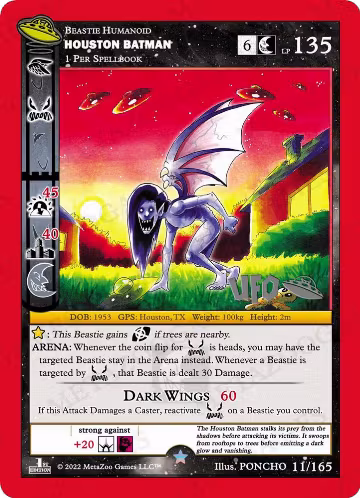 Houston Batman (011/165), First Edition Spoiler Pack — MetaZoo card price
