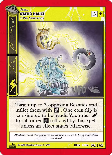 Static Hault (056/165), First Edition Spoiler Pack — MetaZoo card price