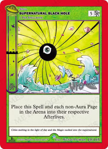 Supernatural Black Hole (019/165), First Edition Spoiler Pack — MetaZoo card price