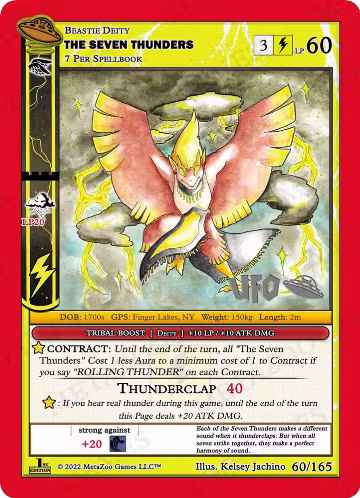 The Seven Thunders (060/165), First Edition Spoiler Pack — MetaZoo card price