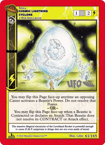 Cosmic Lightning Cyclone (061/165), First Edition Spoiler Pack — MetaZoo card price