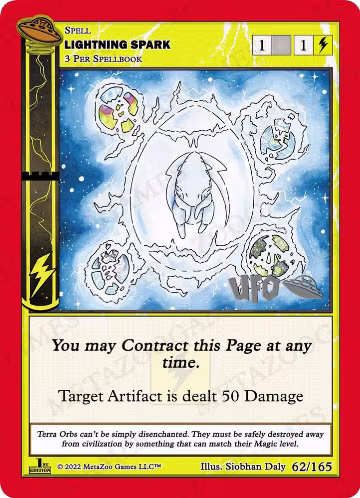 Lightning Spark (062/165), First Edition Spoiler Pack — MetaZoo card price