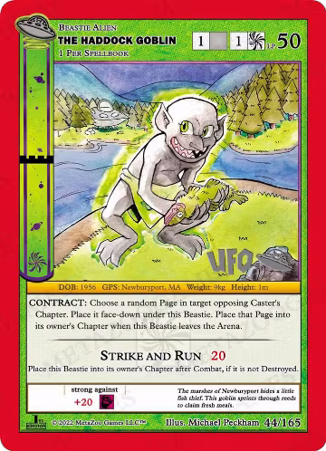 The Haddock Goblin (044/165), First Edition Spoiler Pack — MetaZoo card price