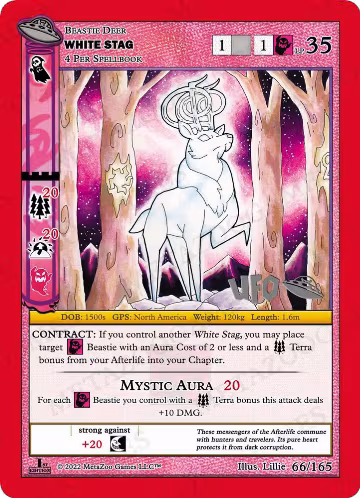 White Stag (066/165), First Edition Spoiler Pack — MetaZoo card price