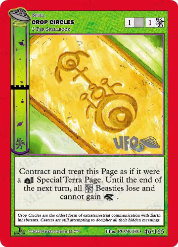 Crop Circles (046/165), First Edition Spoiler Pack — MetaZoo card price