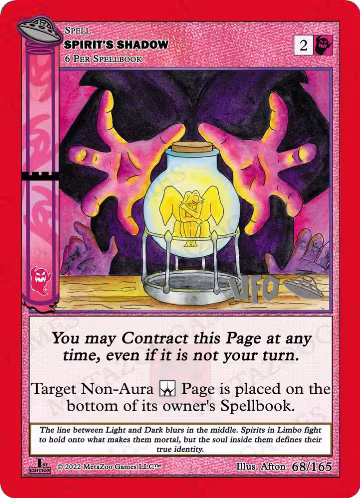 Spirit's Shadow (068/165), First Edition Spoiler Pack — MetaZoo card price