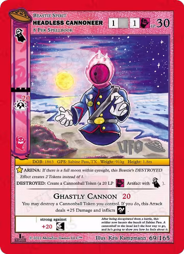 Headless Cannoneer (069/165), First Edition Spoiler Pack — MetaZoo card price