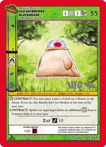 Old Saybrooks Blockheads (049/165), First Edition Spoiler Pack — MetaZoo card price