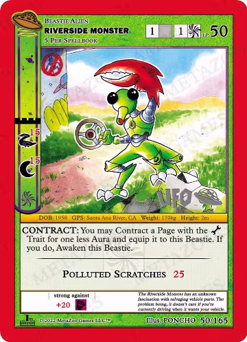 Riverside Monster (050/165), First Edition Spoiler Pack — MetaZoo card price