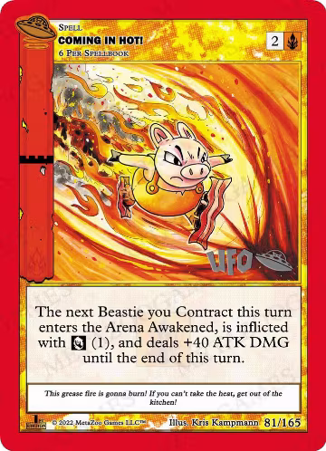 Coming In Hot! (081/165), First Edition Spoiler Pack — MetaZoo card price