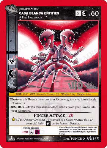 Casa Blanca Entities (083/165), First Edition Spoiler Pack — MetaZoo card price