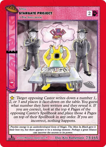 Stargate Project (073/165), First Edition Spoiler Pack — MetaZoo card price