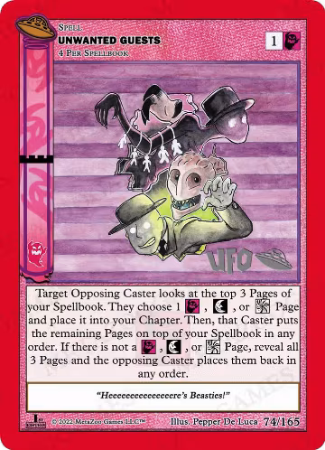 Unwanted Guests (074/165), First Edition Spoiler Pack — MetaZoo card price