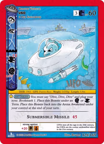 USO (126/165), First Edition Spoiler Pack — MetaZoo card price